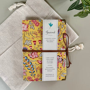 Botanical Paradise - Fabric Covered Art Journal / Notebook