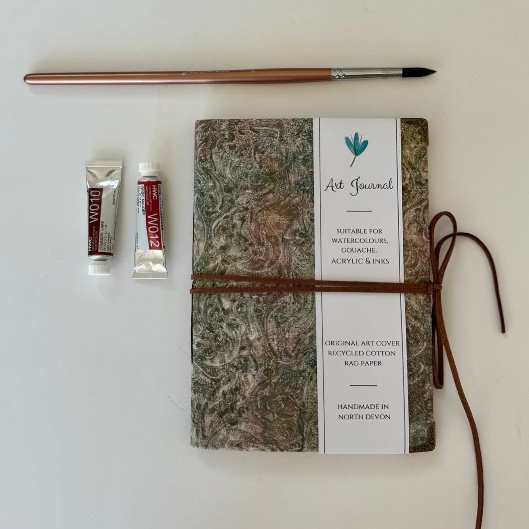 Hand Painted One of a Kind 
- Art Journal