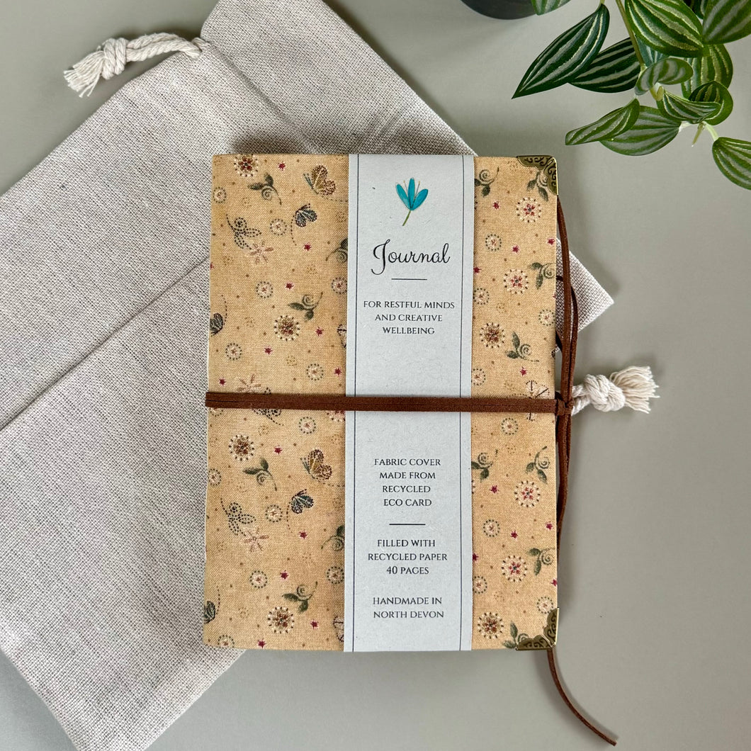 Day Dreamer-Fabric Covered Art Journal / Notebook