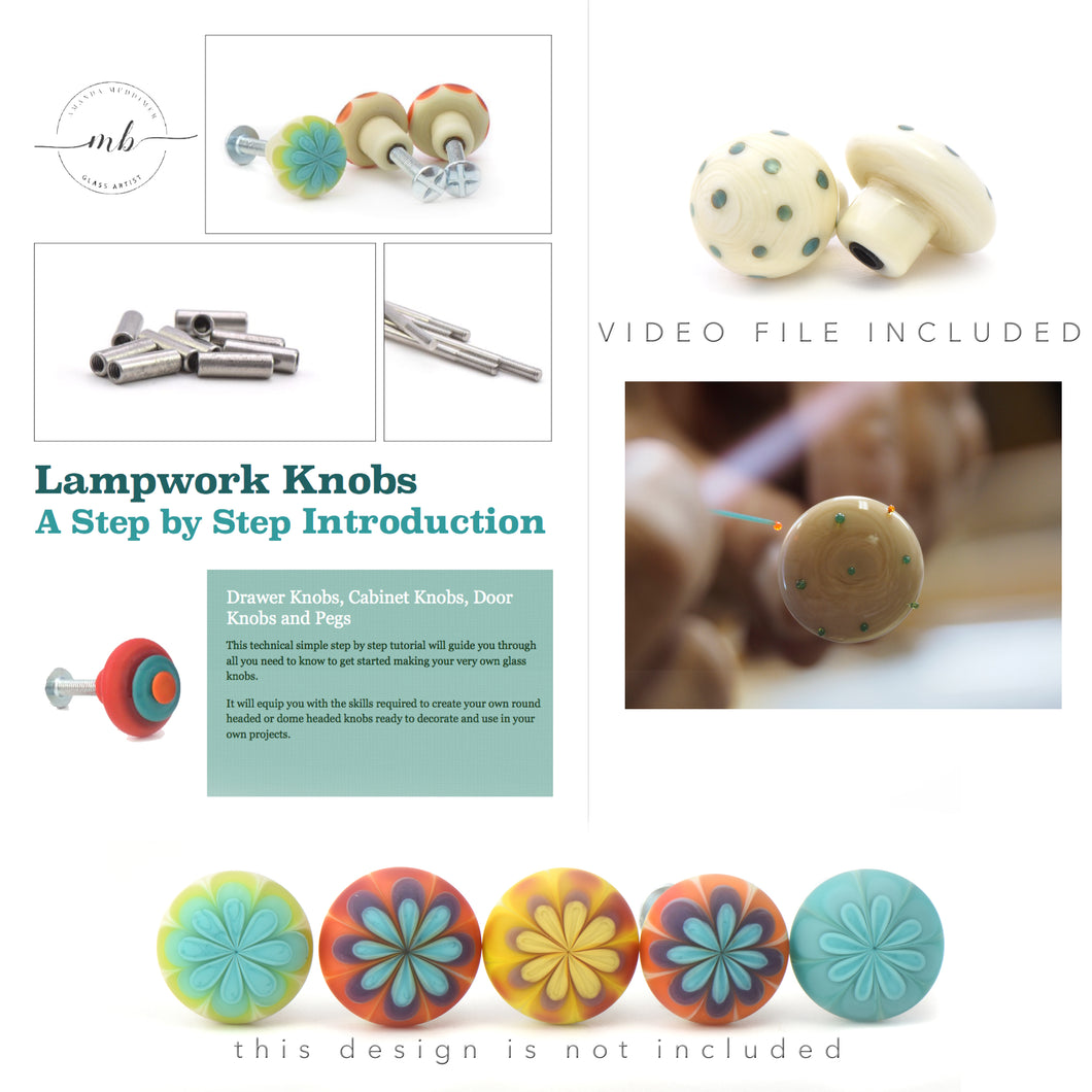 Lampwork Knobs Tutorial and Video